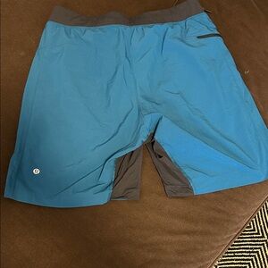 lululemon athletica T.H.E short Men's Teal 9”